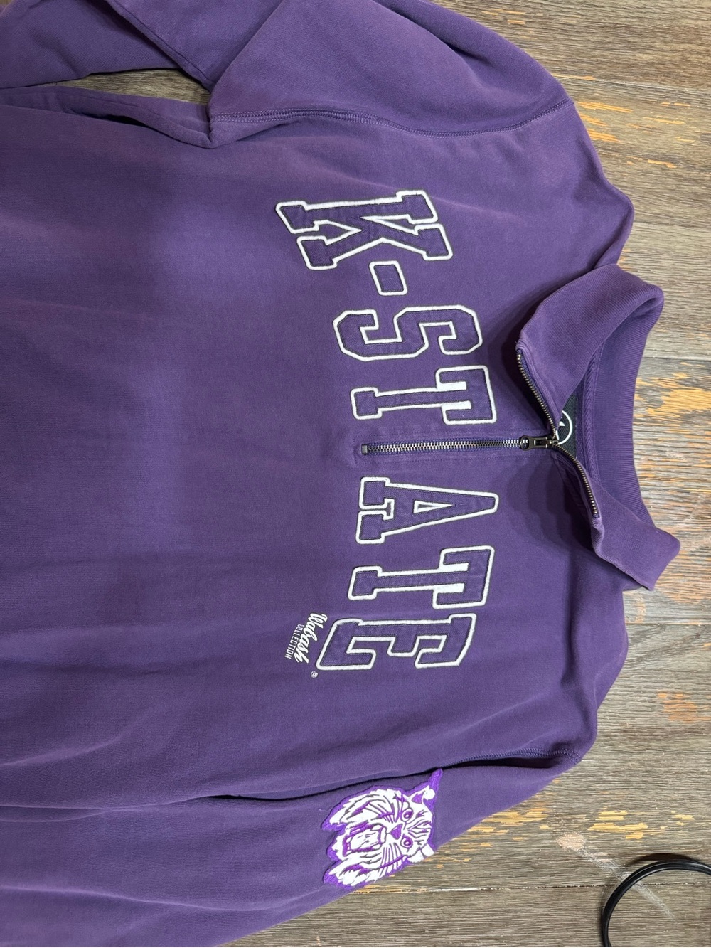 K-State Purple 1/4 Zip Pullover Sweatshirt